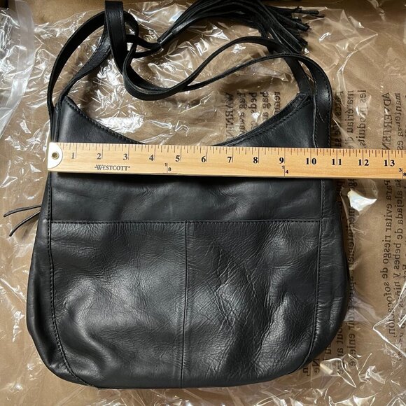 Margot New York Shoulder Bag Soft Leather Multiple Pockets Snap Closure Black OS - Picture 14 of 14